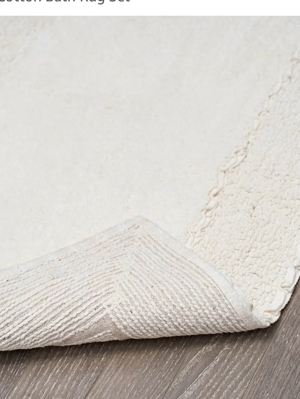 Beige Plush Bath Mat Set - Soft Absorbent Rugs for Bathroom by Laura Ashley